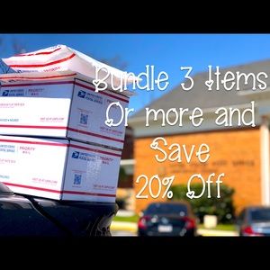 Bundle 3 Or More And Save 20% Off